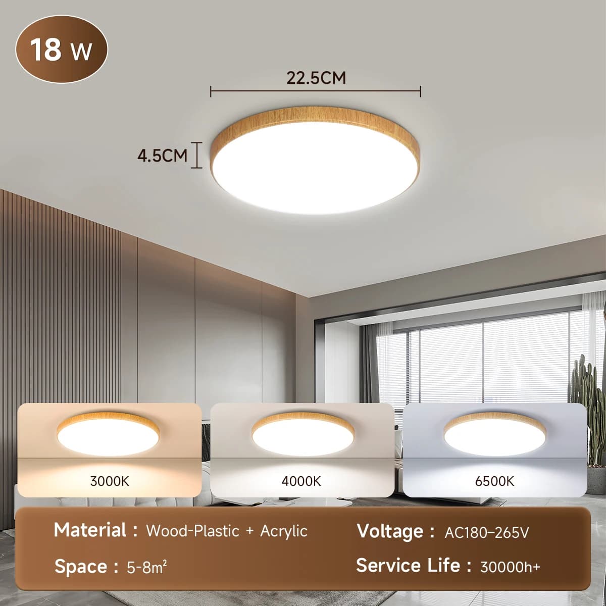 Luminaires de plafond pour la maison, lustre étanche, lampe de plafond or noir blanc, lumières LED p