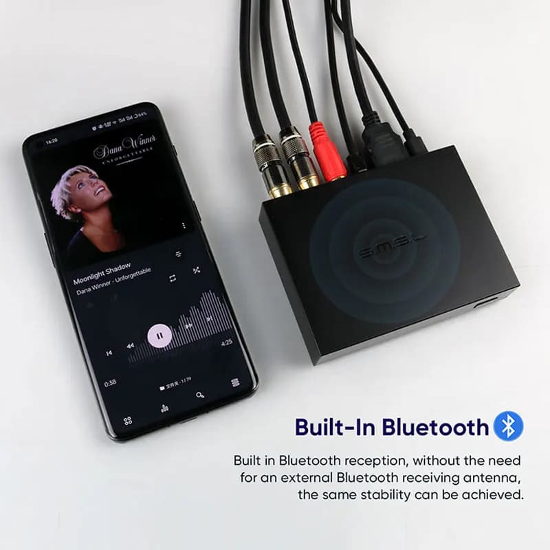 Convertisseur audio multifonctionnel SMSL PS100, puce de radiateur, convertisseur audio, système d'a