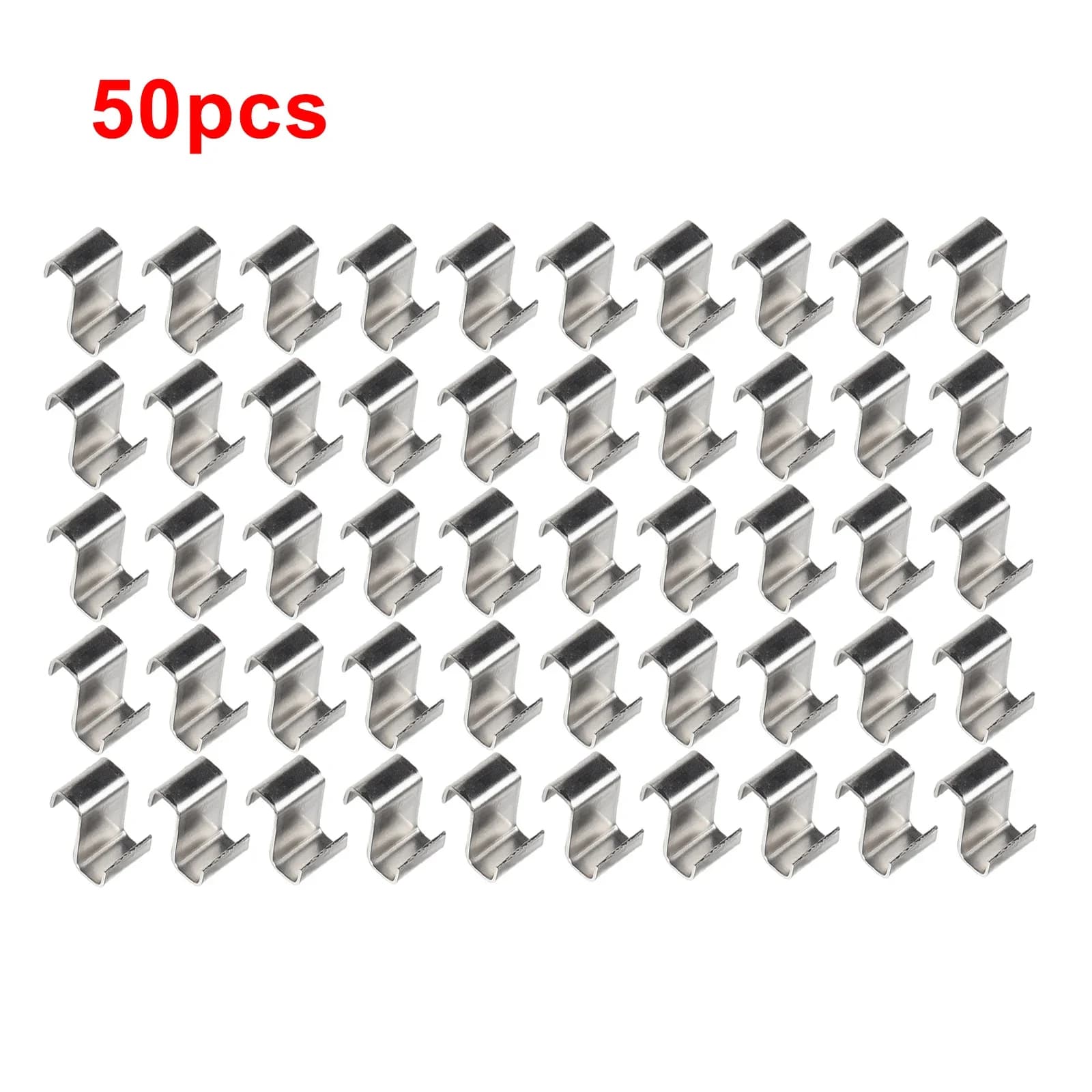 25/50/100pcs Serre Vitrage Clips Z Type Pinces à Verre En Acier Inoxydable En Métal Accessoires De S