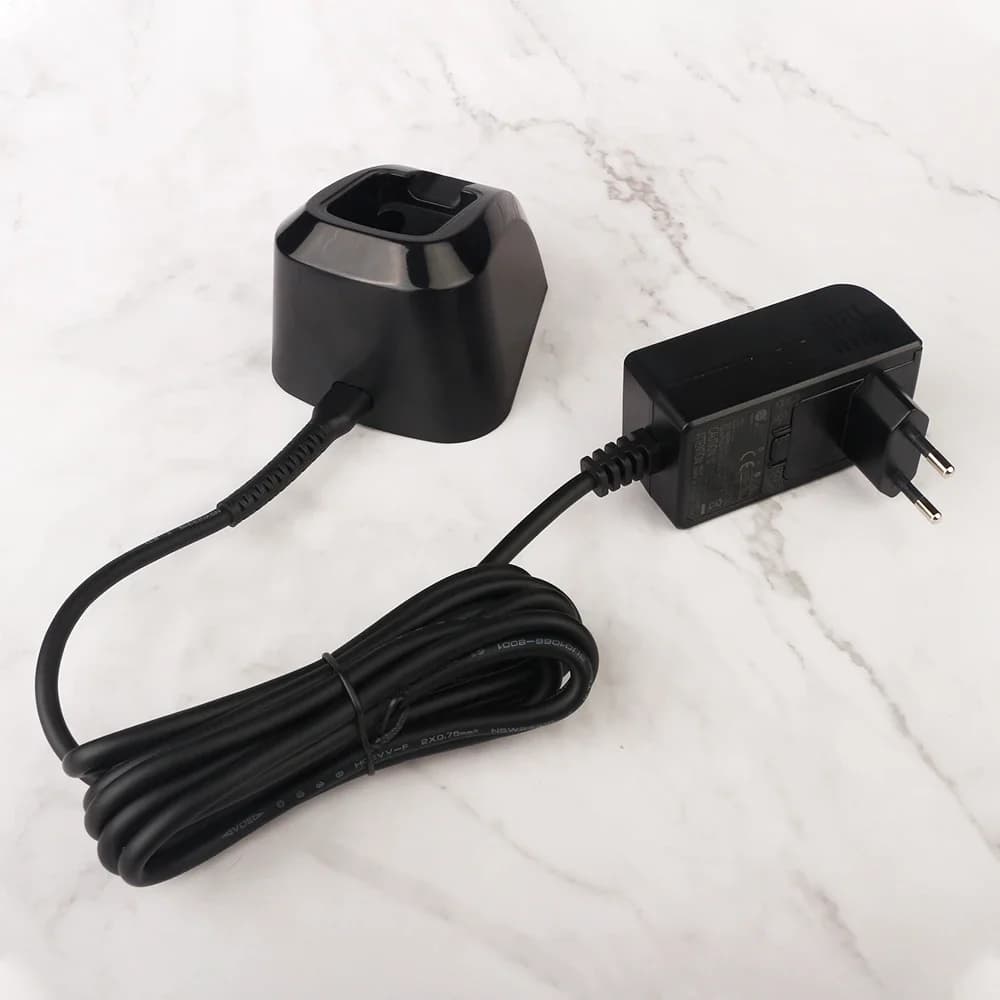 Adaptateur d'alimentation pour tondeuse à cheveux pour hommes, chargeur rapide, prise européenne et 