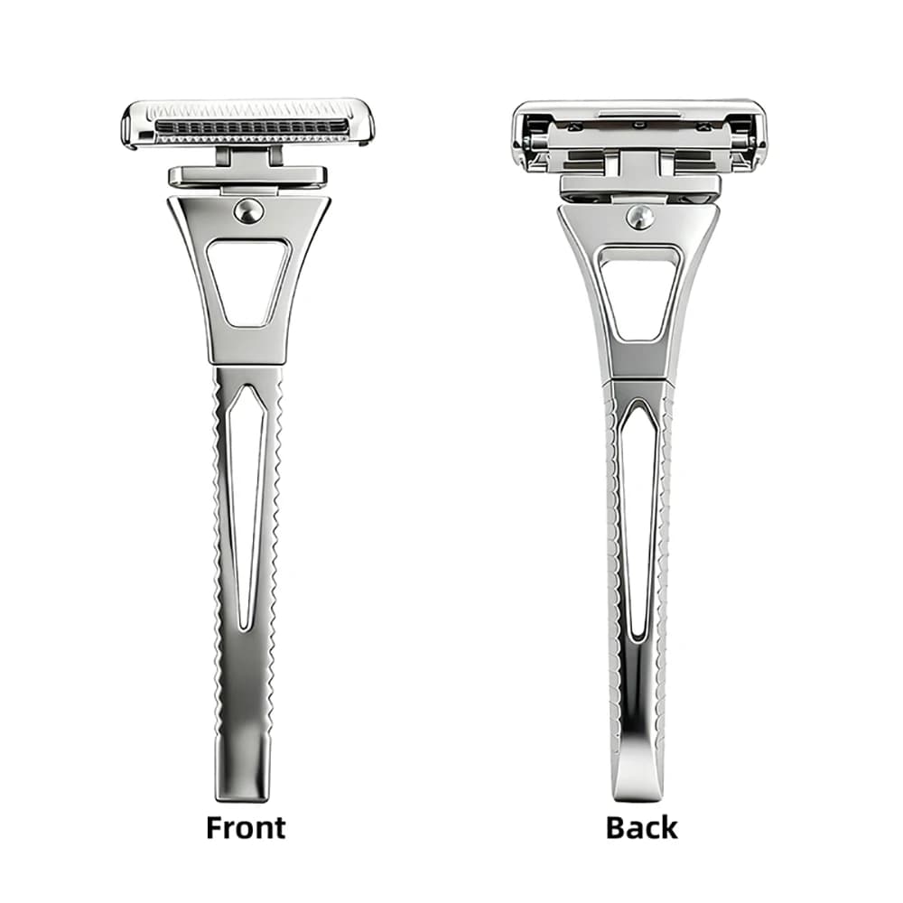 Shavcooo Glide Pro 4D rasoir de sécurité tête rotative en acier inoxydable rasoir pour homme avec su