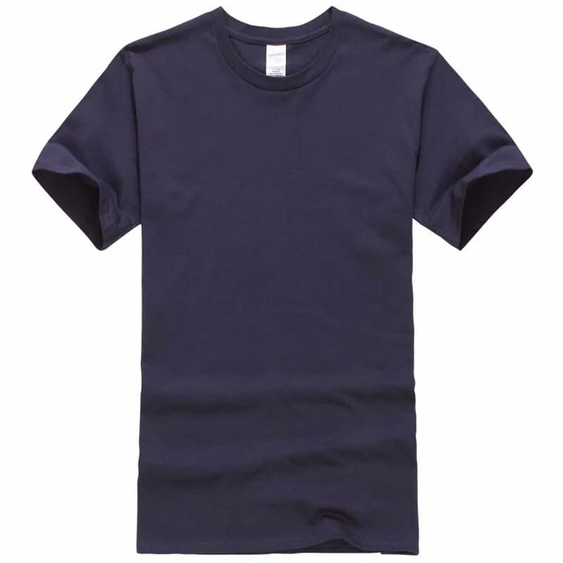 Été 100% coton T-Shirts hommes décontracté à manches courtes solide coton col rond doux T-Shirts bas