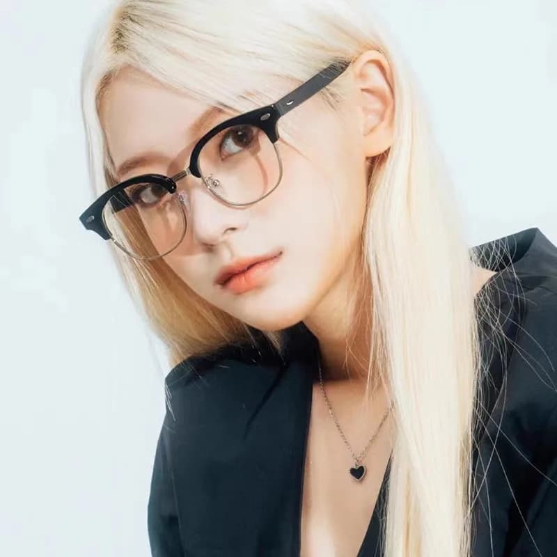 Lunettes rétro Anti-lumière bleue pour hommes et femmes, demi-monture classique Vintage, blocage de 