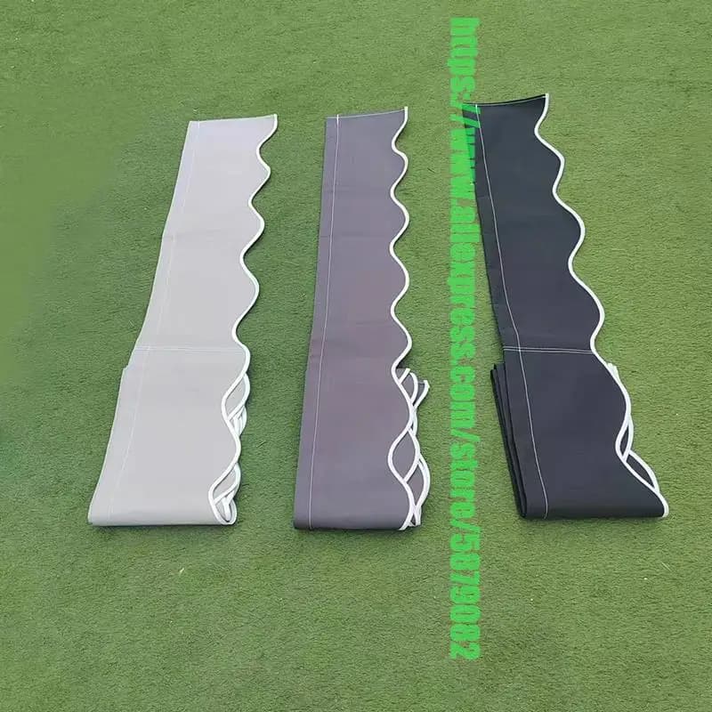 Cantonnière de rechange pour rideau ondulé, tissu personnalisé, bandes noires, gris, blanc, chat 174