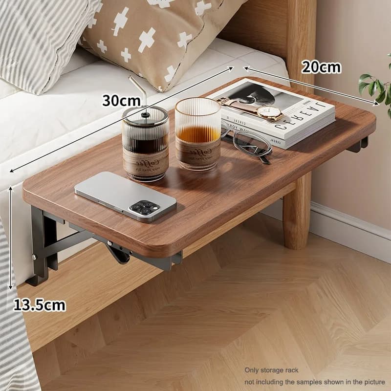 Table de chevet pliable pour chambre à coucher, petite table d'appoint, meuble de rangement pour cha
