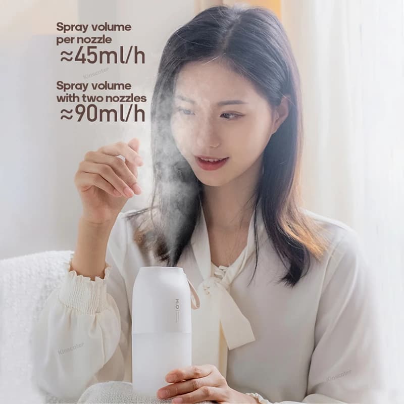 Humidificateur d'air Rechargeable sans fil 2000mAh, diffuseur de brume fraîche sans fil, humidificat