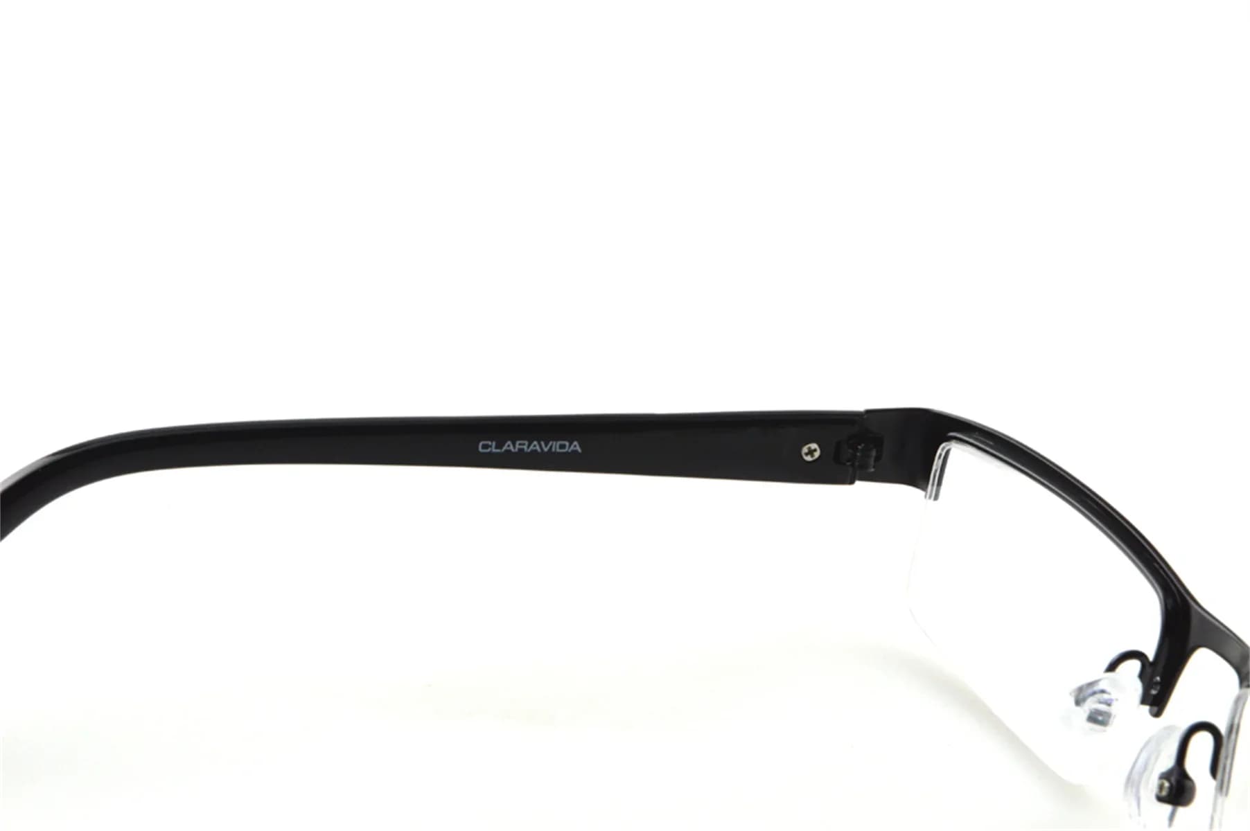 Lunettes de lecture à revêtement multicouche demi-jante en alliage de titane, style professionnel, 0