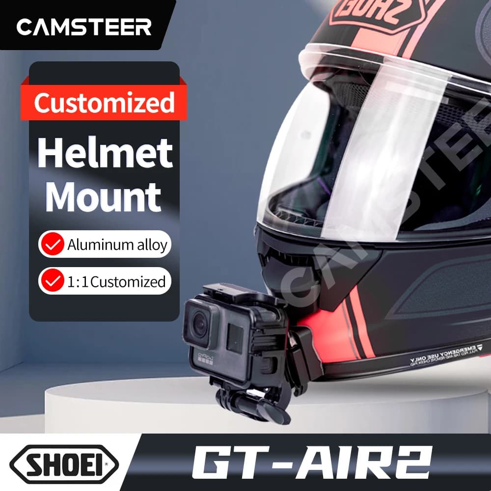 Support de ruisseau de casque personnalisé pour Luminei Gt Air2, GoPro Hero12, 11, 10/9 Instactage 3