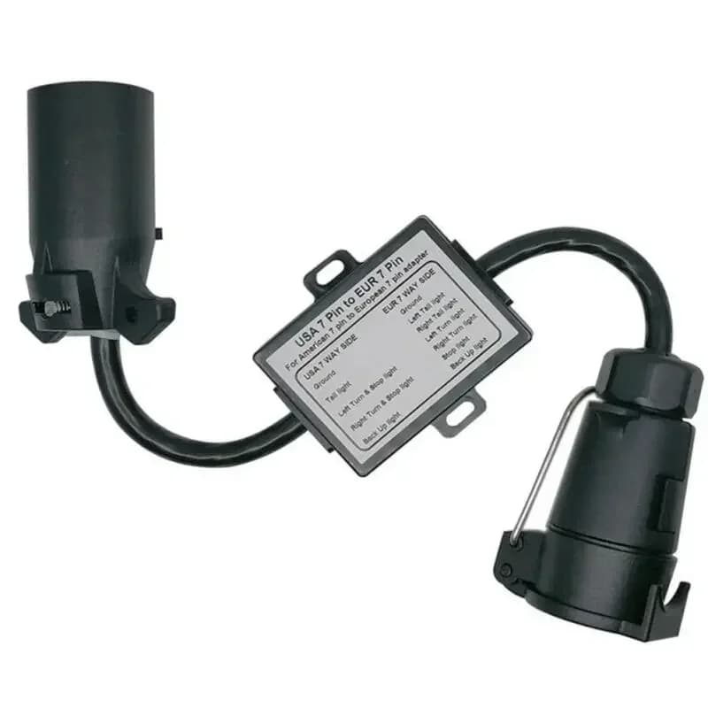 Connecteur de lumière de remorque USA vers UE, adaptateur de prise de lame à 7 voies, lien de véhicu
