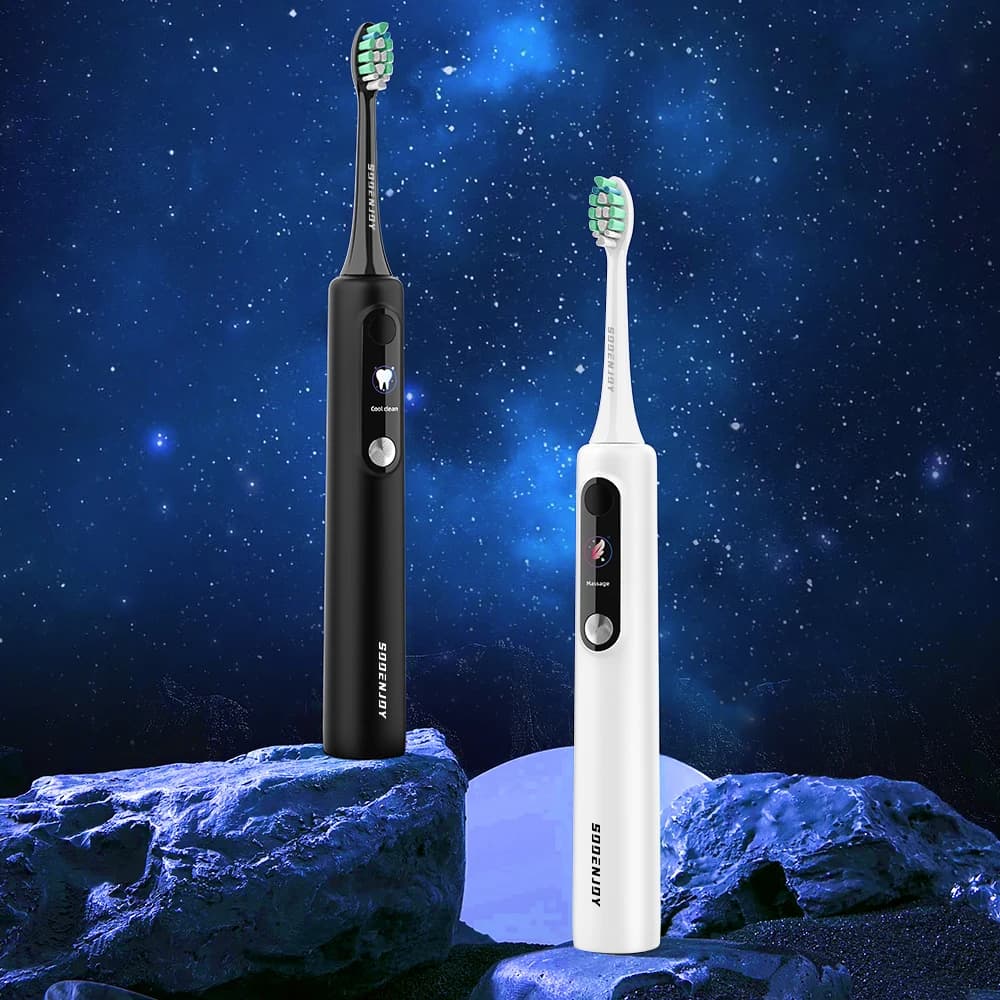 SOOENJOY brosse à dents électrique sonique écran LCD intelligent brosse à dents sonique Mode bricola