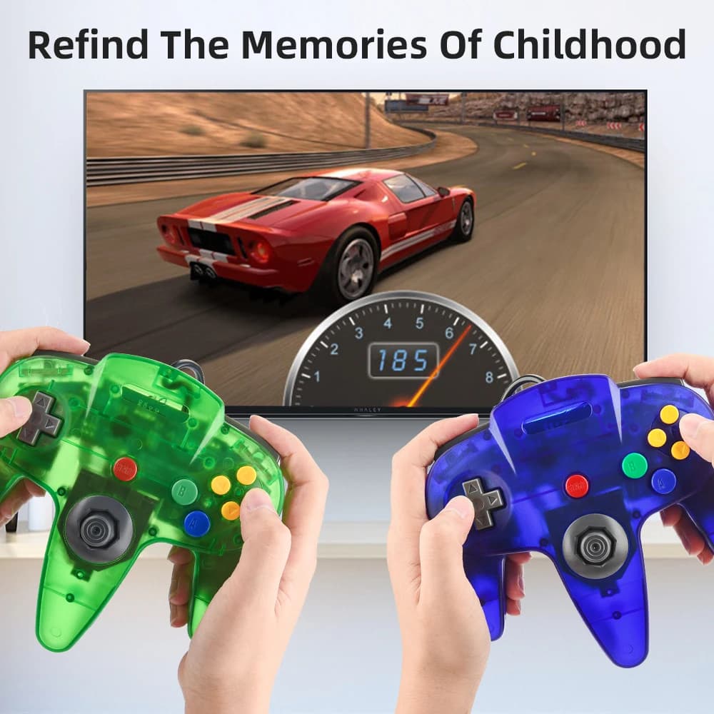 Manette de jeu filaire USB N64 manette de jeu contrôleur pour ordinateur Mac poignée PC manette de j