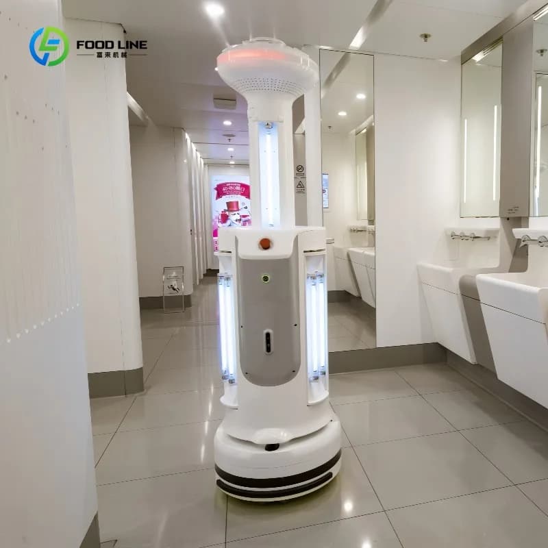 Robots de désinfection commerciaux personnalisés, équipement de désinfection automatique intelligent