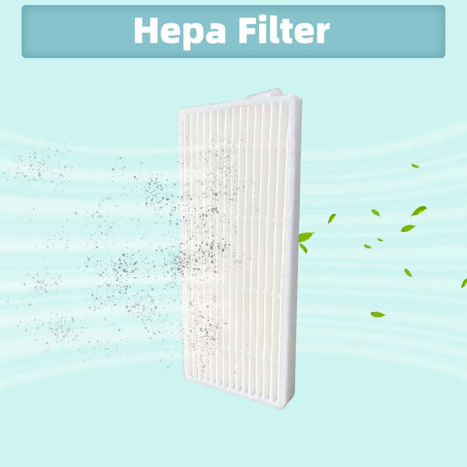 Convient pour (Conga 1290 / 1390 / 1490 / 1590) filtre Hepa brosse latérale Robot aspirateurs pièce 