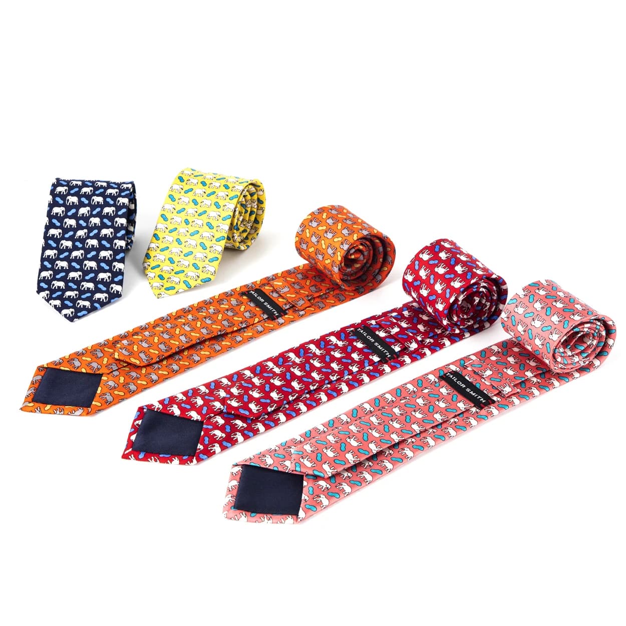 Tailleur Smith 100% cravates en soie pour hommes cravate faite à la main avec motif Animal cravate f