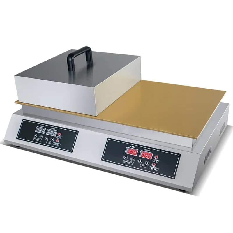 Machine à Souffler Électrique Commerciale Dorayaki Cookie Maker Pur Cuivre Numérique Snack Double Tê