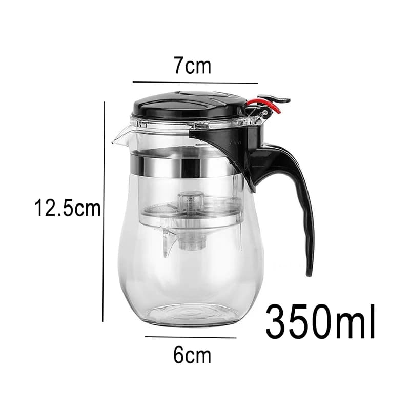 Théière en verre résistant 900ml/750ml/500ml/350ml, ensemble de théière et de tasses en verre avec i