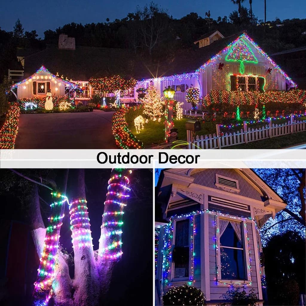 Guirlande lumineuse solaire LED d'extérieur, 8Modes, imperméable, décoration de jardin, fil de cuivr