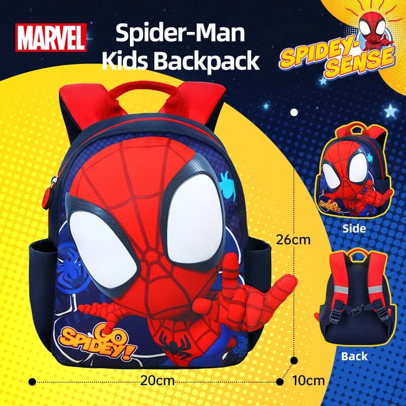 Sac à dos Disney Spider-Man pour tout-petits garçons et filles, mignon, confortable, respirant, ultr