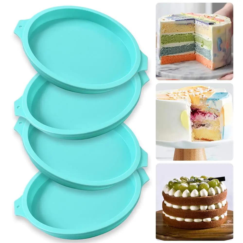 Moule à gâteau rond en Silicone, Mousse au chocolat, moule à gâteau rond, bricolage, outils de cuiss