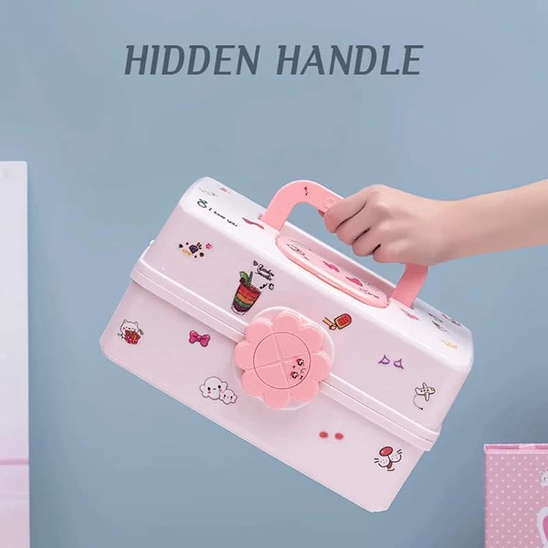 Boîte de rangement d'accessoires pour cheveux portables, corde de tête de bébé, épingle à cheveux, b