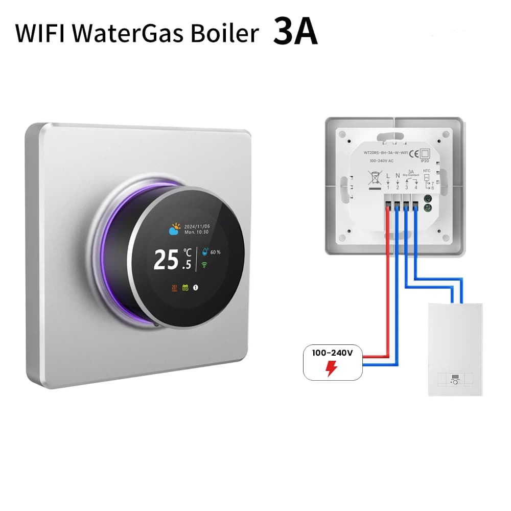AVATTO Tuya WiFi bouton intelligent Thermostat chauffage électrique eau gaz chaudière régulateur de 