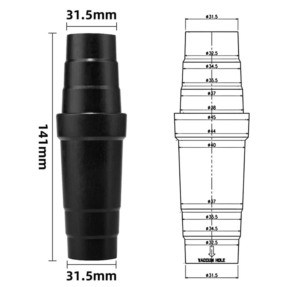 Connecteur de tuyau flacon de poussière universel pour aspirateur, outil électrique, ponceuse, grott