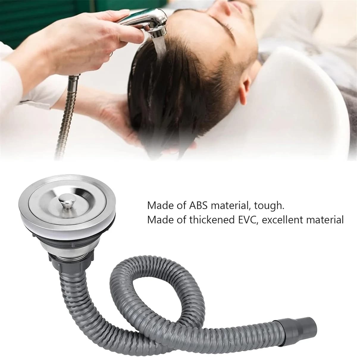 Bouchon de vidange bouchon d'évier en acier inoxydable, bouchon de vidange de lavabo de shampoing de