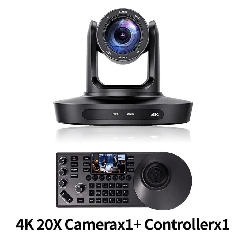 Caméra PTZ 4K 20X Zoom Kit de caméra de vidéoconférence réunion d'église diffusion en direct contrôl