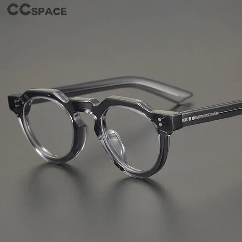 Lunettes rondes Vintage en acétate de haute qualité pour hommes et femmes, monture de Prescription o