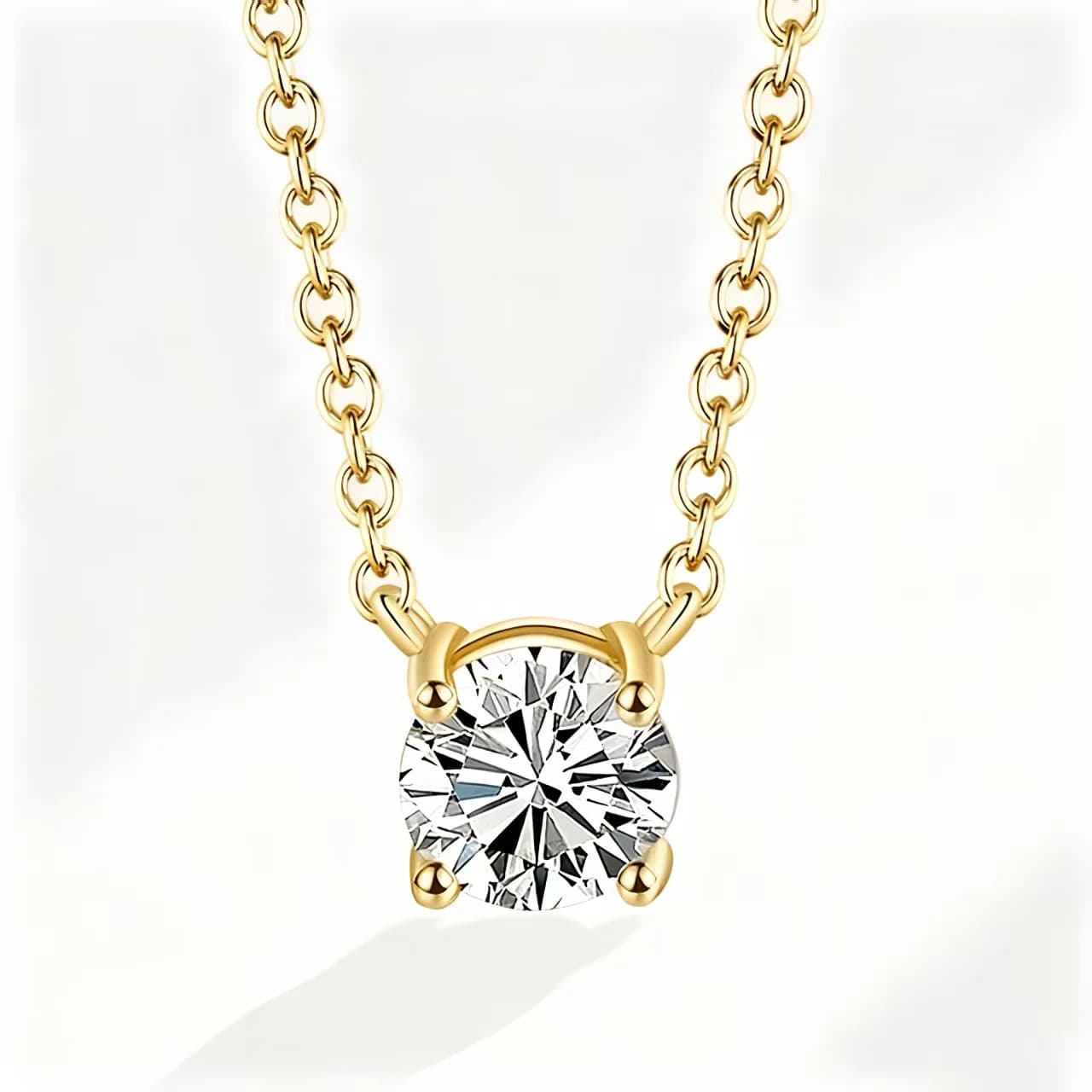 Collier en argent Sterling 925 plaqué or 18 carats, chaîne de clavicule polyvalente en Zircon brilla