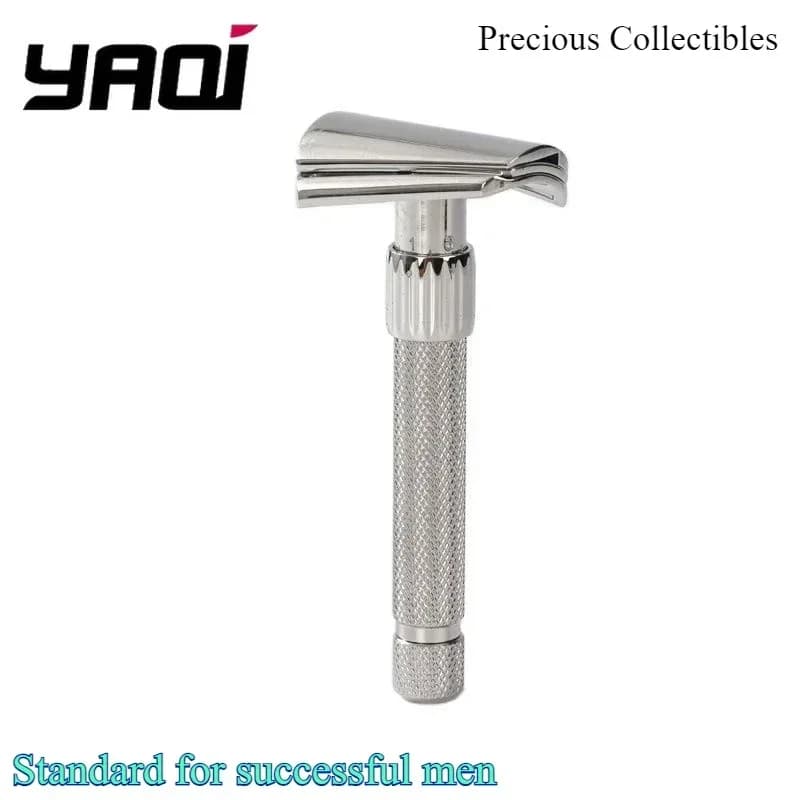 Yaqi – rasoir à barbe Yaqi Torqx, rasoir de sécurité incliné réglable en acier inoxydable, objets de