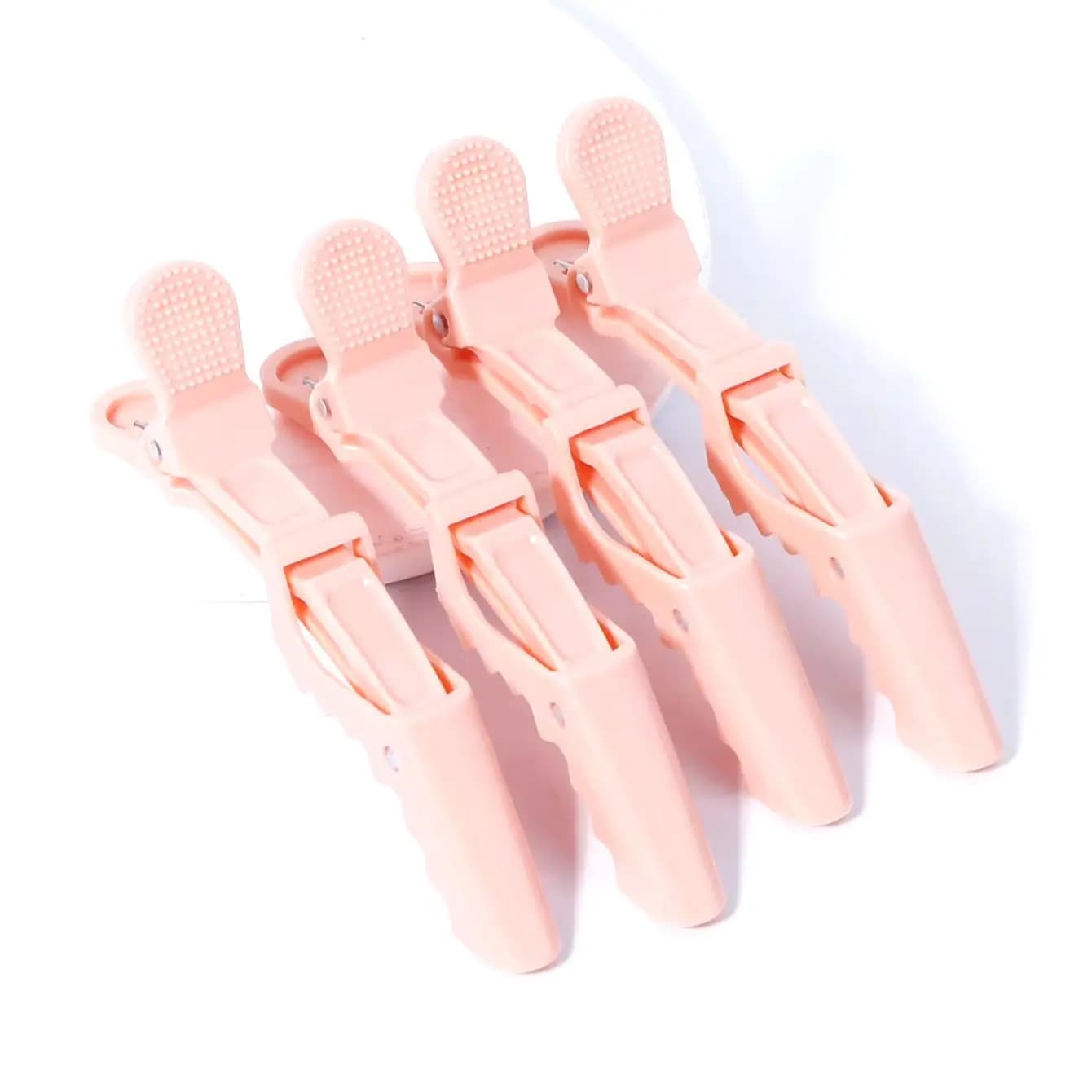 Ensemble de 4 pinces à cheveux et accessoires en crocodile pour salon de coiffure professionnel, spé