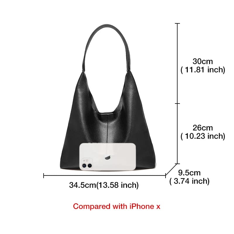 Sac à bandoulière minimaliste en cuir fendu FOXER pour femme, nouveau sac hobo décontracté uni 2026,