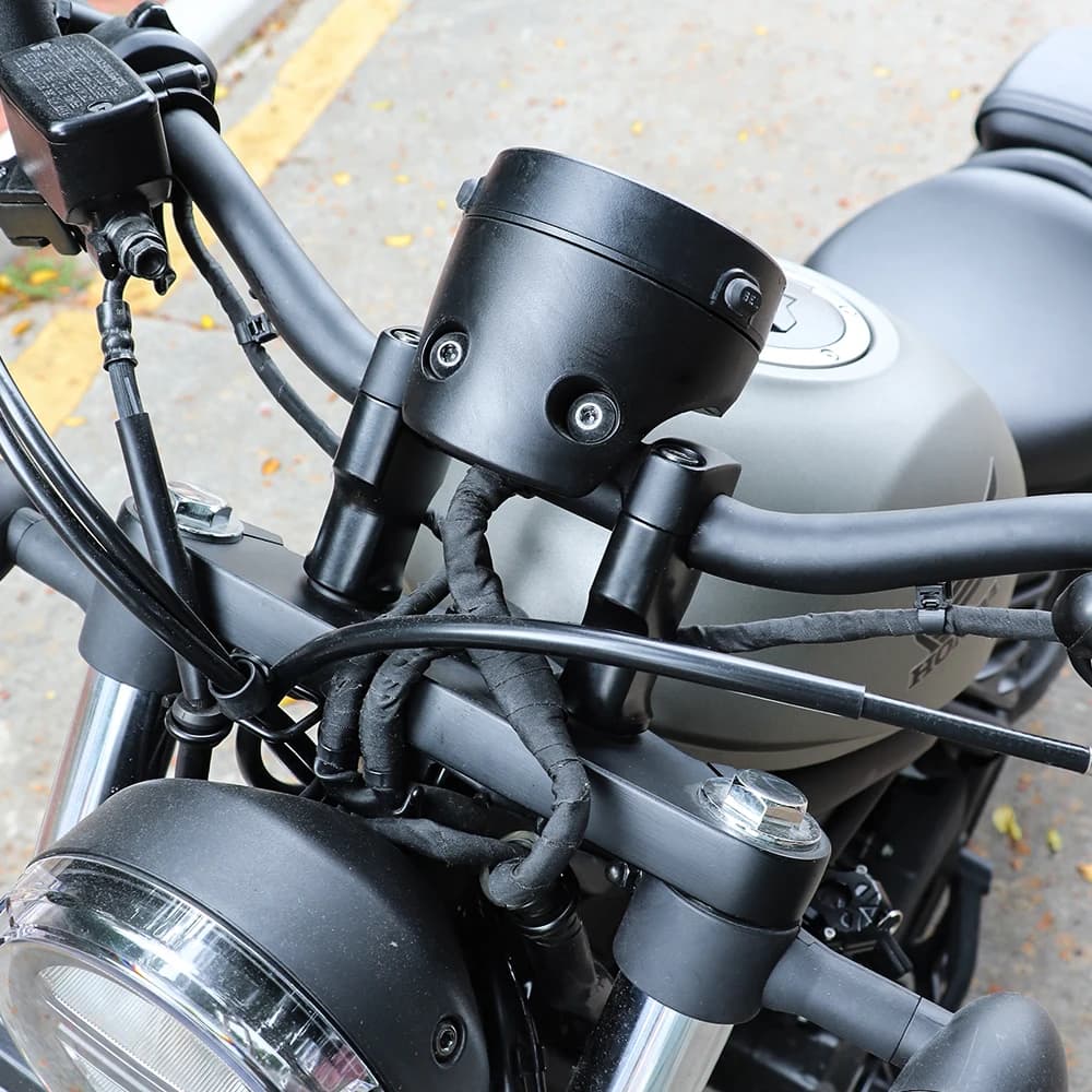 Pince de levage de barre de guidon CNC noire pour moto, pour Honda Rebel CM CMX 300 500 CMX300 CMX50
