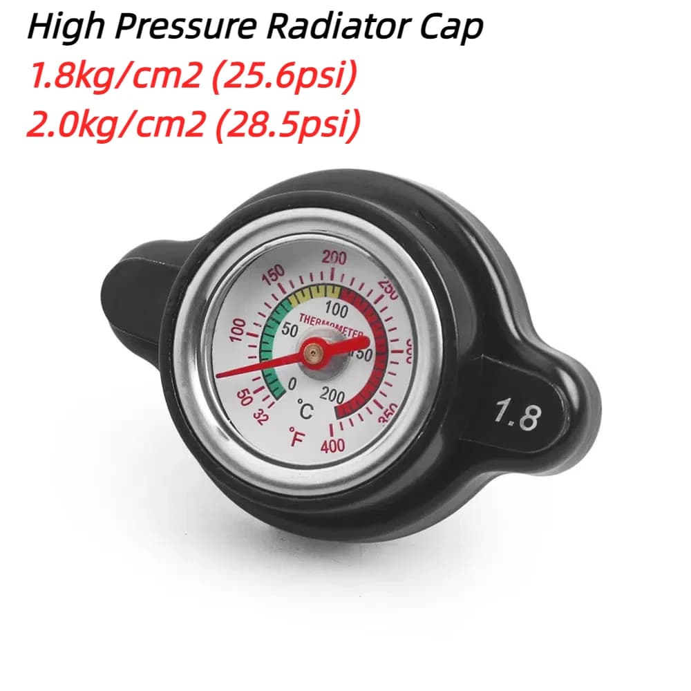 Bouchon haute pression avec jauge de température, capuchon religieux, 1.8 bar, 25,6 psi, Honda, Kawa