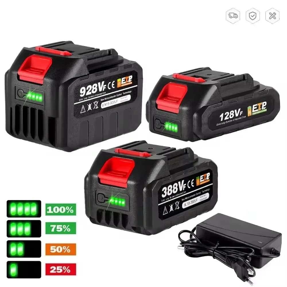 Yofidra – batterie Lithium-Ion Rechargeable 18-20V, pour perceuse/scie/tournevis/clé/meuleuse d'angl