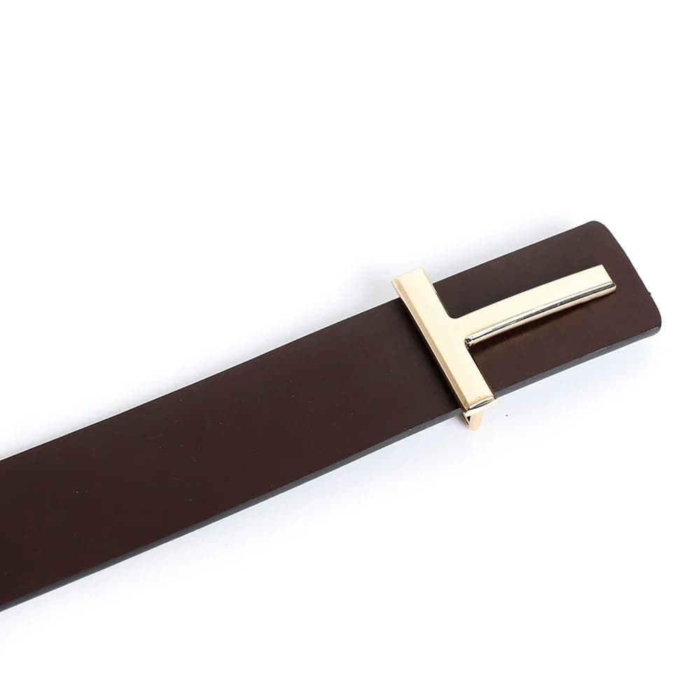 Ceinture en T à boucle ardillon pour hommes et femmes, marque de luxe de styliste, de haute qualité,
