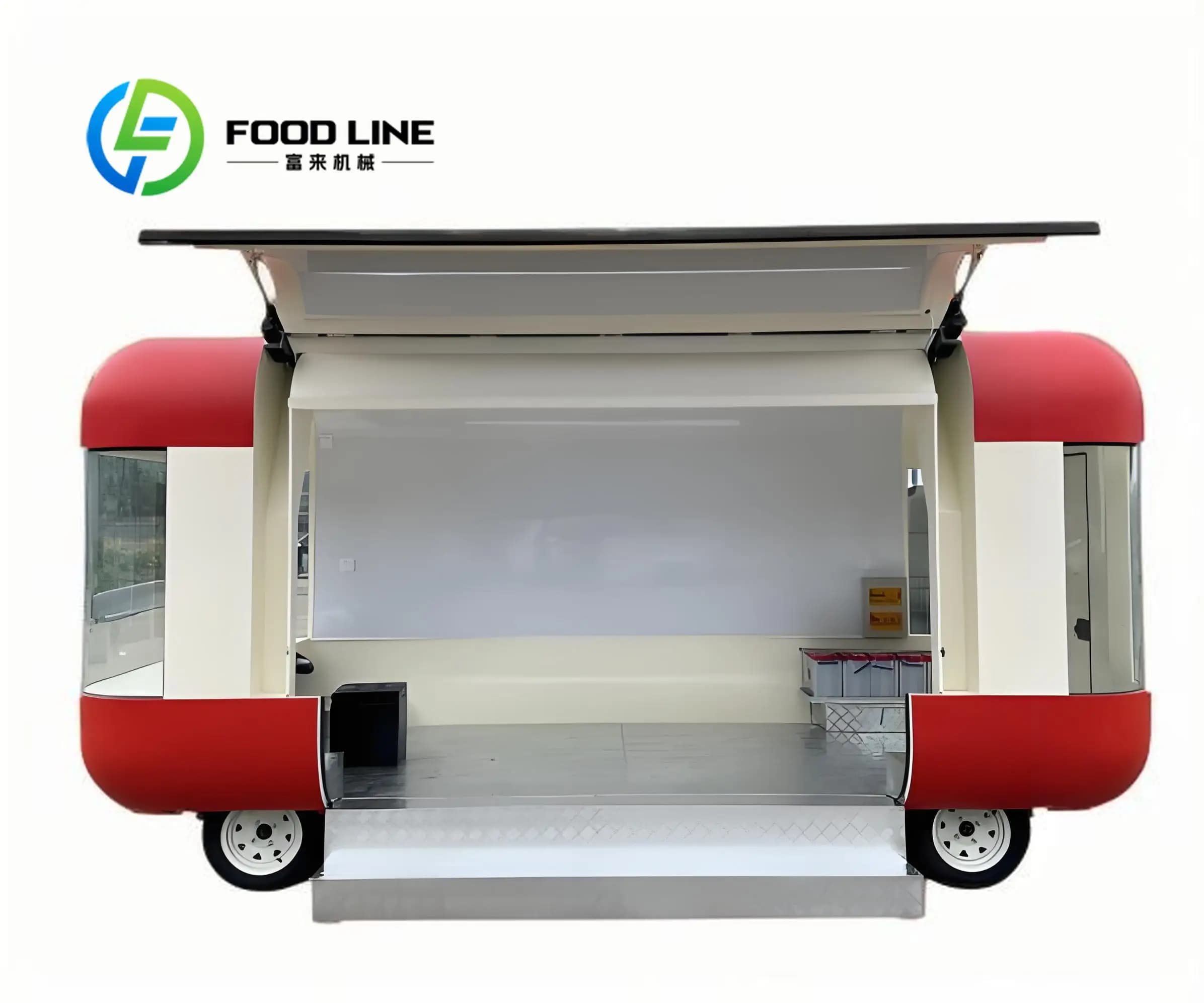 Remorque de restauration rapide entièrement équipée, camion à café Mobile personnalisable, Applicati