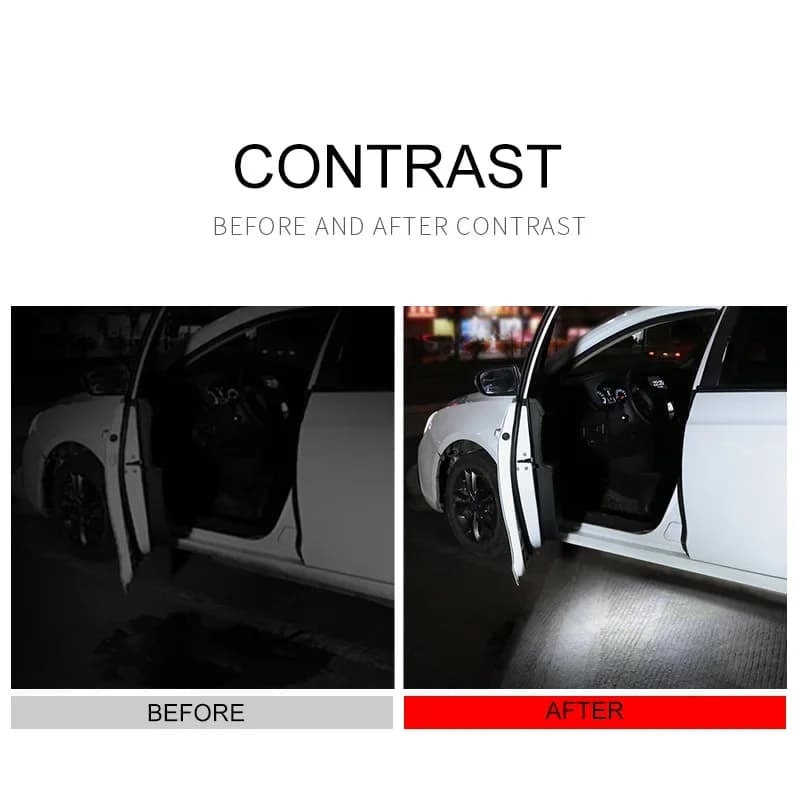 2-pack Led porte de voiture lumière intérieur de voiture USB Rechargeable sans fil interrupteur magn