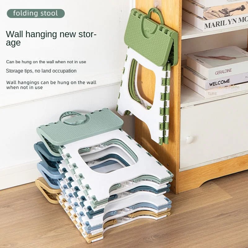 Tabouret de pêche en plastique épais et pliant, Mini chaise d'extérieur Portable pour adultes et enf
