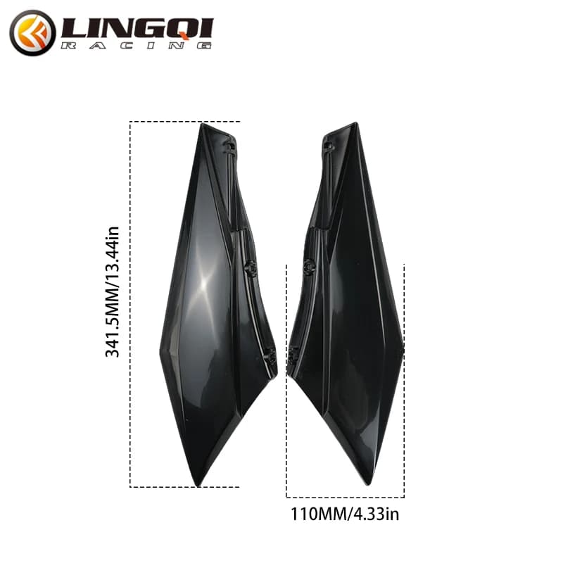 LINGQI RACING moto garde-boue arrière panneau latéral garde-boue carénage couverture cadre garde pou
