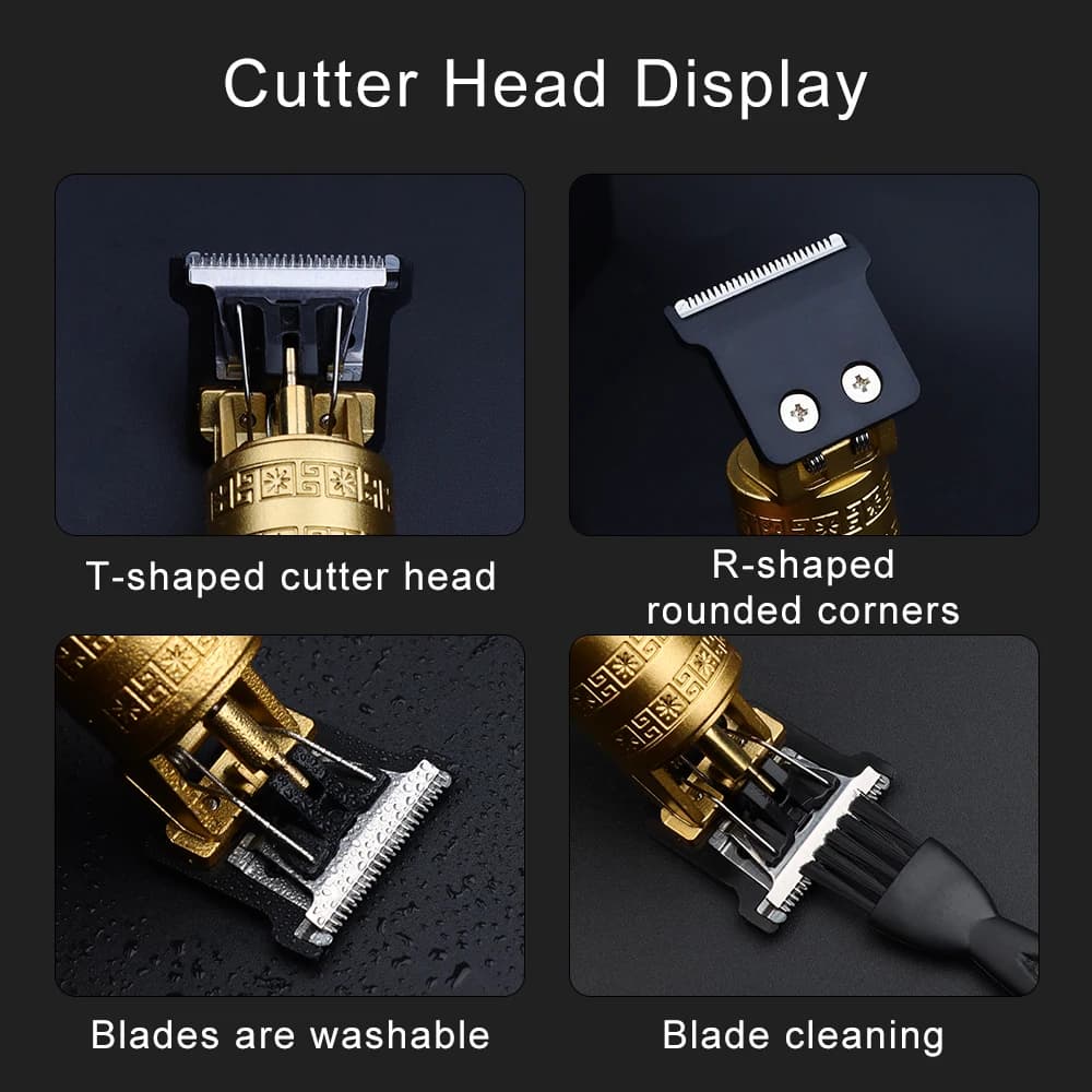 Tondeuse à cheveux Vintage T9 pour hommes, Machine professionnelle de coupe de cheveux, tondeuse à b
