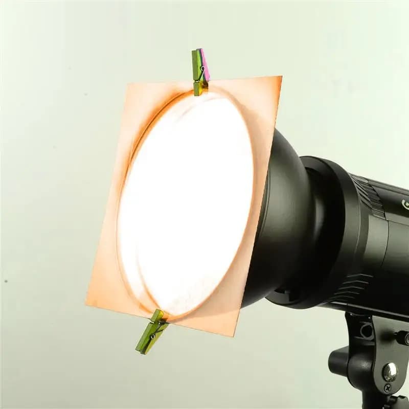 Feuille de diffuseur de lumière, 6 pièces, feuilles colorées de Gels de lumière, feuille filtrante p
