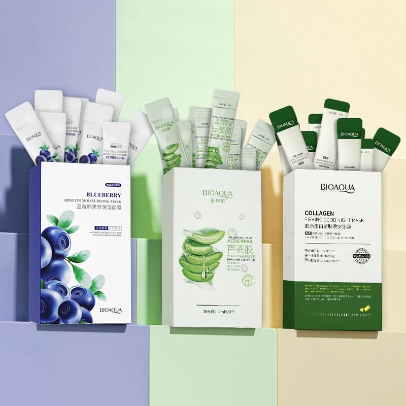 Masque raffermissant au collagène pour le visage, 60 pièces, 10000 masques hydratants, sans lavage, 