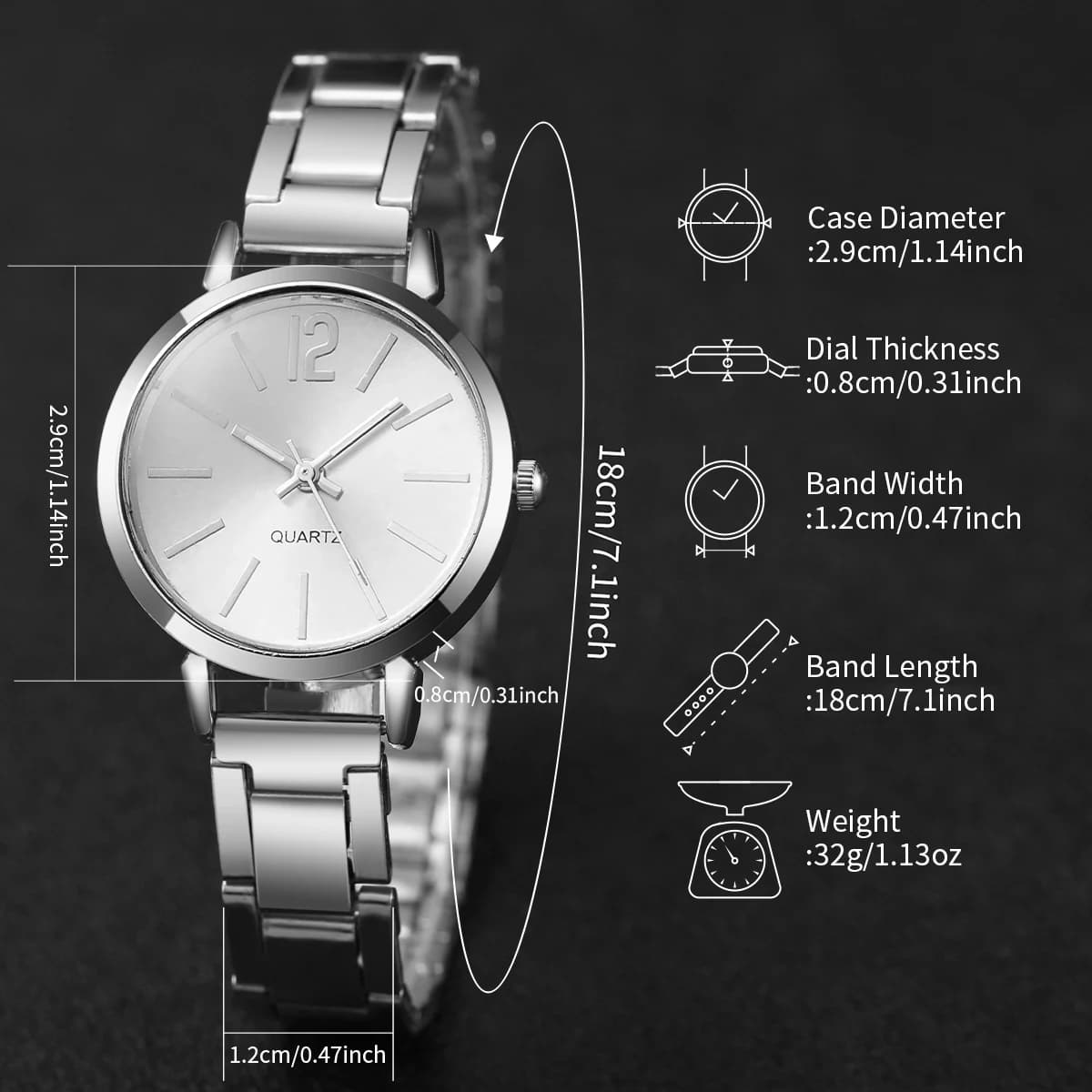 6 pièces/ensemble montre pour femme mode bracelet en acier montres à Quartz ensemble de bracelets en