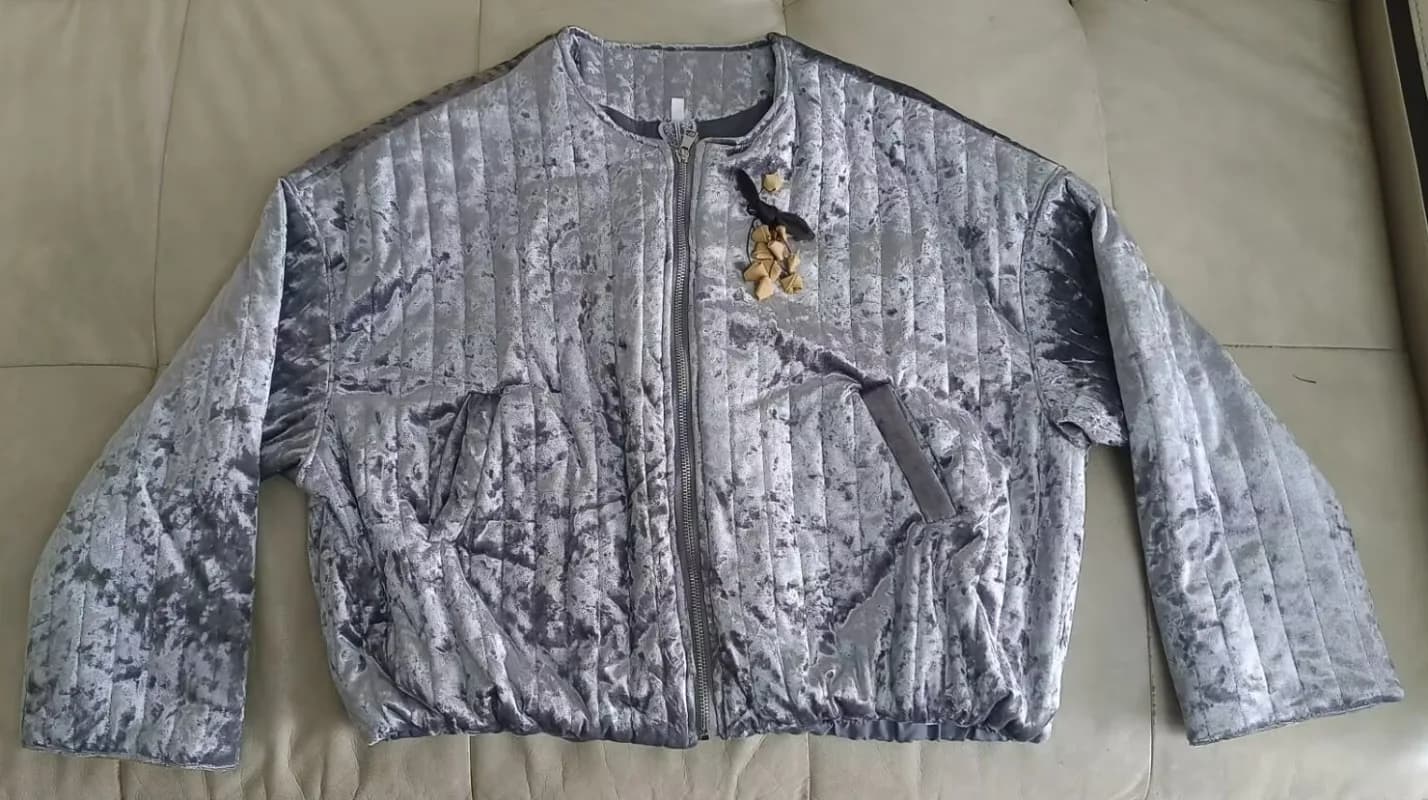 Veste Cardigan gris à fermeture éclair pour femme, manteau épais en coton, haut de gamme, chaud, man
