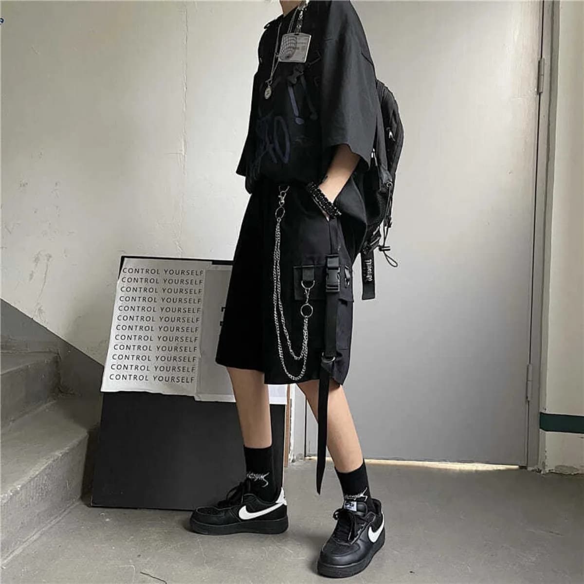 Short à jambes larges pour hommes, court, surdimensionné, Vintage, vêtements d'été, Bermuda de sport