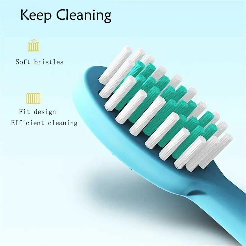 Brosse à dents électrique aste étanche pour enfants, brosse à dents sonique pour enfants, tête de re