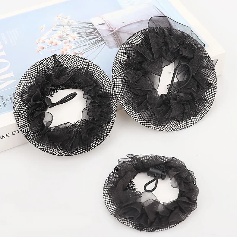 Filet à cheveux élastique en Nylon pour chignon Invisible, réutilisable, adapté aux femmes, chignon 