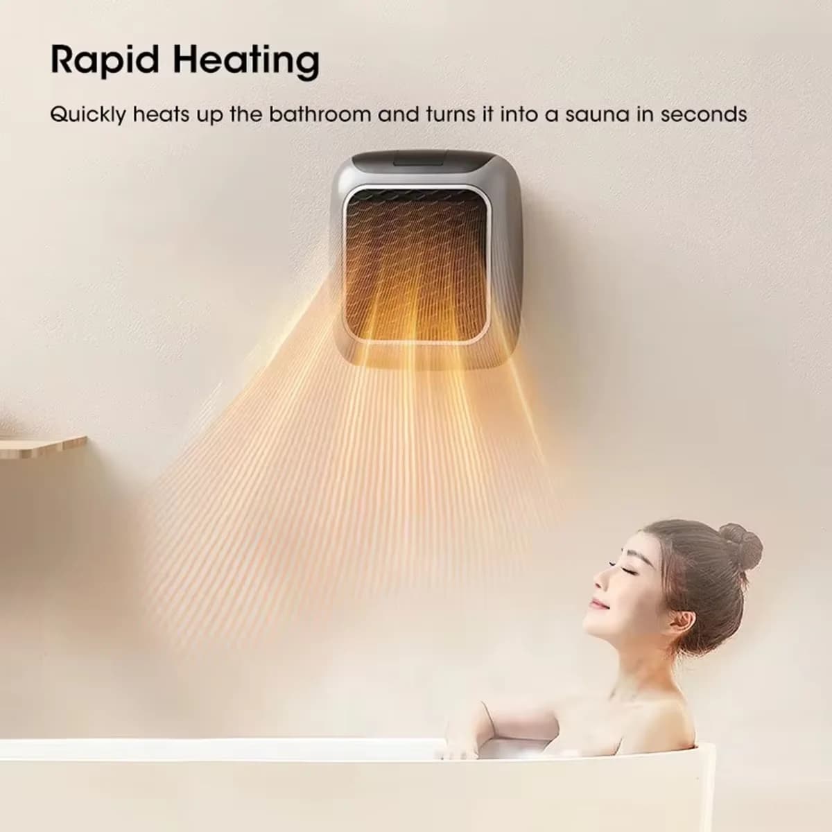 Mini-chauffage rapide pour la maison, ventilateurs de chauffage pour petites salles de bain, chauffa